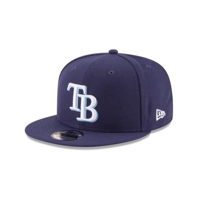 Blue Tampa Bay Rays Hat - New Era MLB Team Color Basic 9FIFTY Snapback Caps USA2073918